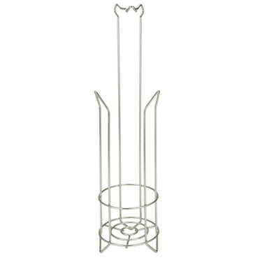 Bath Bliss Freestanding Toilet Paper Holder and Dispenser in Satin Nickel