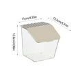 thumbnail image 3 of Vikakiooze Kitchen Seasoning Basket Scallion Ginger Garlic Storage Box Wall Mounted Non Perforated Transparent Plastic Storage Box With Lid, 3 of 6