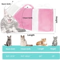thumbnail image 7 of Cat Bathing Bag - Adjustable Cat Washing Net Anti-bite & Anti-Scratch Cat Shower Restraint Bag, Breathable Mesh Cat Grooming Bag for Bath, Nail Trimming & Injection, 7 of 7