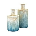 thumbnail image 1 of Imax 65907-2 Thady Metal Vases, Blue - Set of 2, 1 of 1