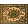 thumbnail image 1 of Ahgly Company Indoor Rectangle Oriental Orange Industrial Area Rugs, 7' x 10', 1 of 4