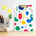thumbnail image 2 of FORMRS Acrylic Clipboard with Low Profile Clip Standard A4 Letter Size, 12.5" x 9", Colorful Round, 2 of 8
