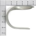 thumbnail image 3 of Sashay Metal Curtain Holdback Set of 2, Brushed Nickel, 3 of 3