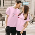 thumbnail image 2 of LUOGENLI T-shirts pour Femme pour Femmes T-shirts pour Couple Imprimé Col Rond Manches Courtes T-Shirt 4TG T-shirts pour Femmes T-shirts Graphiques Vêtements d'Été T-shirts pour Femmes T-Shirt Graphique Fête de la Saint-Patrick m, 2 of 5
