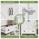 thumbnail image 4 of QinaQin Mueble para baño de 24 pulgadas con lavabo de cerámica, gabinete independiente con puerta de cierre suave y cajón amplio, ideal para organizar y renovar tu baño, 4 of 8