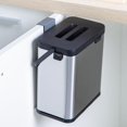 thumbnail image 1 of Xingzhi 4L Hanging Trash Can Waste Bin Cabinet Mounted Over Indoor Trash Door Bin Steel Type B 4L, 1 of 5