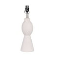 thumbnail image 2 of (2 pack) Simplee Adesso 18.5" Height White Ceramic Material Table Lamp Base, Modern Design, Livingroom, Bedroom, 2 of 7