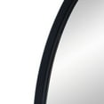 thumbnail image 3 of Cod 33 Inch Modern Wall Mirror, Simplistic Arched Black Metal Frame- Saltoro Sherpi, 3 of 4