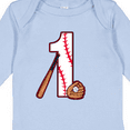 thumbnail image 4 of Inktastic Baseball First Birthday One Year Old Boys or Girls Long Sleeve Baby Bodysuit, 4 of 5