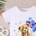thumbnail image 5 of KPOPLK Baby Boy Bodysuit Infant Onesie Jumpsuit Short Sleeve Shirts Summer Clothes Outfits Romper Size 12-18 Months,Sky Blue, 5 of 5