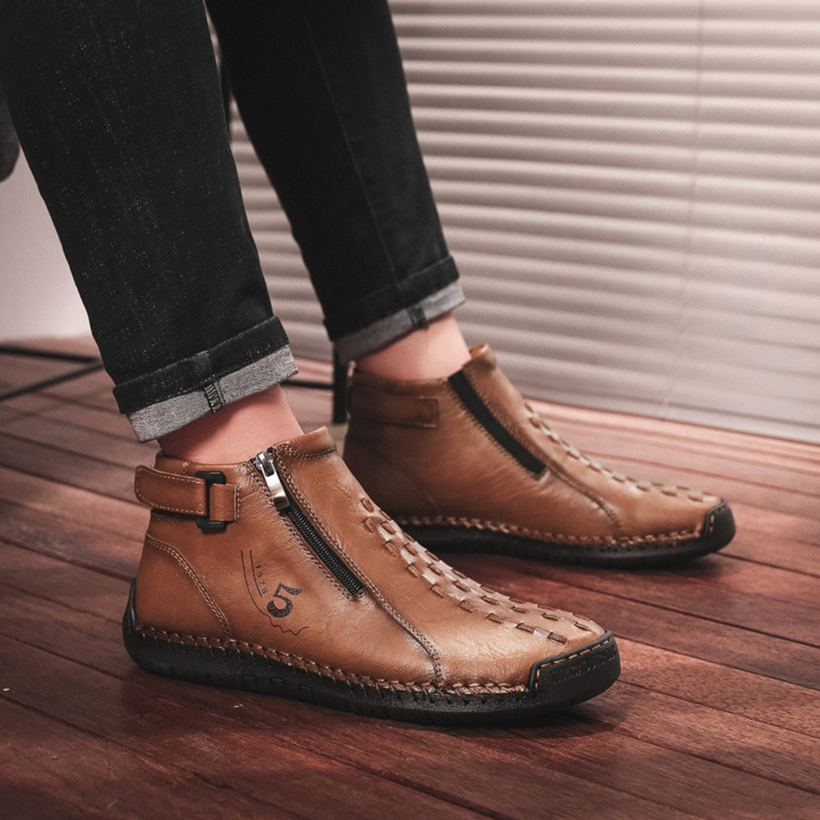 Zapatillas de Caminata Transpirables para Hombre, Ligeras y Casuales para Personas Mayores, para Ocio y Viajes Diarios 2