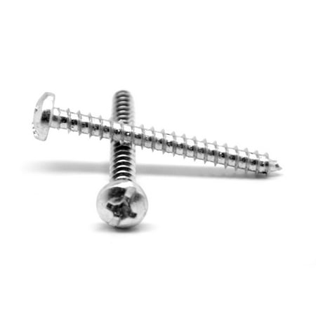 

#10-16 x 1 Sheet Metal Screw Combo (Phillips/Slotted) Pan Head Type AB Low Carbon Steel Zinc Plated Pk 50