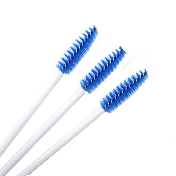 Mini cepillo de nailon desechable, portátil, de color, para pestañas, en espiral, para cejas, cepillo de pestañas, peine de maquillaje