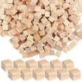 thumbnail image 1 of 500 Uds. Bloques de madera para manualidades, cubos de madera, pequeños bloques de madera, cubos de centímetros, cubos de construcción en blanco, piezas cuadradas de madera, 1 of 7