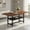Brown, variant on Demi Bonn 71" Modern Minimalist MDF Dining Table with Built-in Storage Shelf, Industrial & Nordic Style Extendable-Look Solid Table for Small Spaces, Black