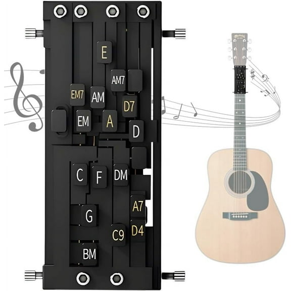 Guitar Chord Presser, 2025 New Guitar Chord Helper for Acoustic Guitars, Guitar Chord Trainer for Beginners Gifts