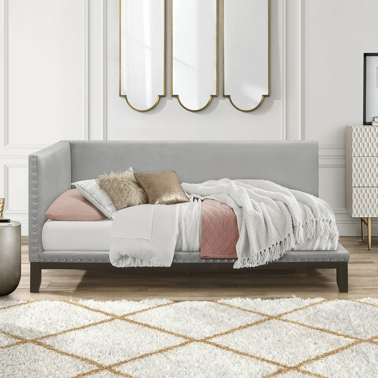 Tranquility Upholstered Daybed Twilight Gray Walmart