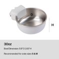 thumbnail image 4 of Diggs Cuenco Para Perros – Cuenco Con Clip Para Agua Y Alimentos – Necesidades De Entrenamiento Para Cachorros – Accesorios Universales Resistentes A Derrames (38 Oz.), 4 of 5