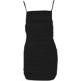 thumbnail image 1 of Dress, Party Spaghetti Straps Bodycon Women Backless Ruched Mini Sling for Summer Beach Casual Fit, 1 of 8