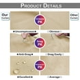 thumbnail image 6 of Lapalife Vertical Outdoor Curtains for Patio Waterproof with Hooks, 55"x 78" Vertical Privacy Drapes Shower Curtain Door Curtain Living Room Bedroom, 1 Panel, Beige, 6 of 8