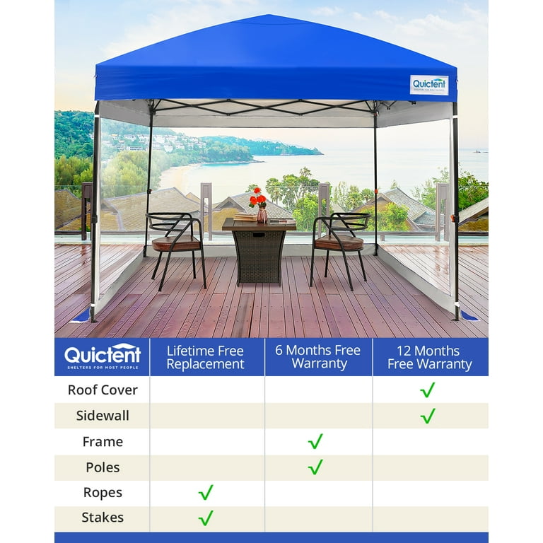 Quictent Clear Pop up Canopy Tent with Sidewalls Winter Gazebo