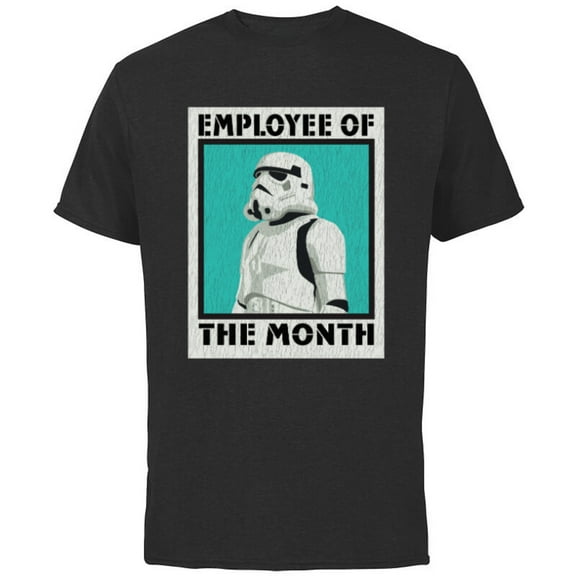 Star Wars Stormtrooper Employee of The Month - Short Sleeve Cotton T-Shirt for Adults- Customized-Black