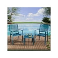 thumbnail image 2 of Studyset Bistro Set 3 Piece Outdoor Patio Bistro Set,3 Pieces Patio Furniture Set,Metal Outdoor Furniture With 2 Chairs And Coffee Table,Modern Bistro Set For Garden,Balcony,Porch, 2 of 5