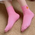 thumbnail image 6 of Huowey Halloween Socks For Men Women Crew Socks Pumpkin Ghost Witch Pattern Halloween Gift Fall Winter Comfort Festival Party Socks,Pink, 6 of 7