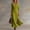 Green, variant on Women's Linen-Blend Maxi Dress, V-Neck Long Sleeve with Button Detail & Side Slit, Casual Summer Flowy Dress Red S