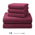 thumbnail image 2 of Juego de Sábanas Polares King Size We2 Dream - Aislamiento Térmico de Alta Densidad para Climas Fríos y Dormitorios con Aire Acondicionado - Textura Soft Extra Cálida - Color Vino, 2 of 5
