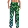 thumbnail image 6 of Cauagu Green Disco Lights Mens Pajama Pants Sleep & Lounge Pants,PJ Bottoms with Pockets-X-Large, 6 of 7