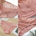 thumbnail image 5 of VOOPET 6 Pack Womens Lace Underwear Cotton Hipster Panties, Low Rise Cheeky Panties, Soft Lace Stretch Underwear S-L, 5 of 6