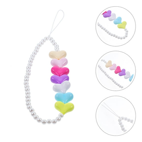 ifundom Phone Lanyard Wristlet with Acrylic Beads Keychain Set, and Stylish Phone Accessory