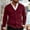 Red, variant on Bcfgryg Mens Casual Slim Fit Cardigans V-Neck Basic Designed Long Sleeve Button Down Green