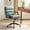 Sage, variant on Modern Home Office Desk Task Chair Adjustable and Faux Leather Upholstered Camel