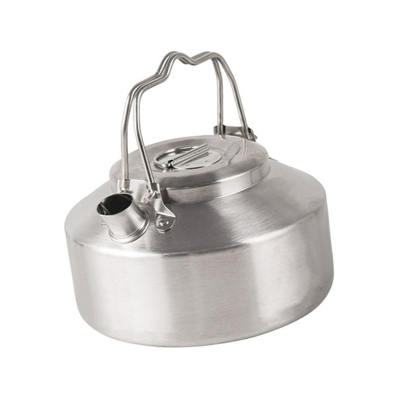 Hervidor de agua para acampar Hervidor de té Pequeño Calentamiento rápido Mango doble anti escaldado Hervidor para exteriores Campamento Té Cafetera Zulema Hervidor de agua al aire libre