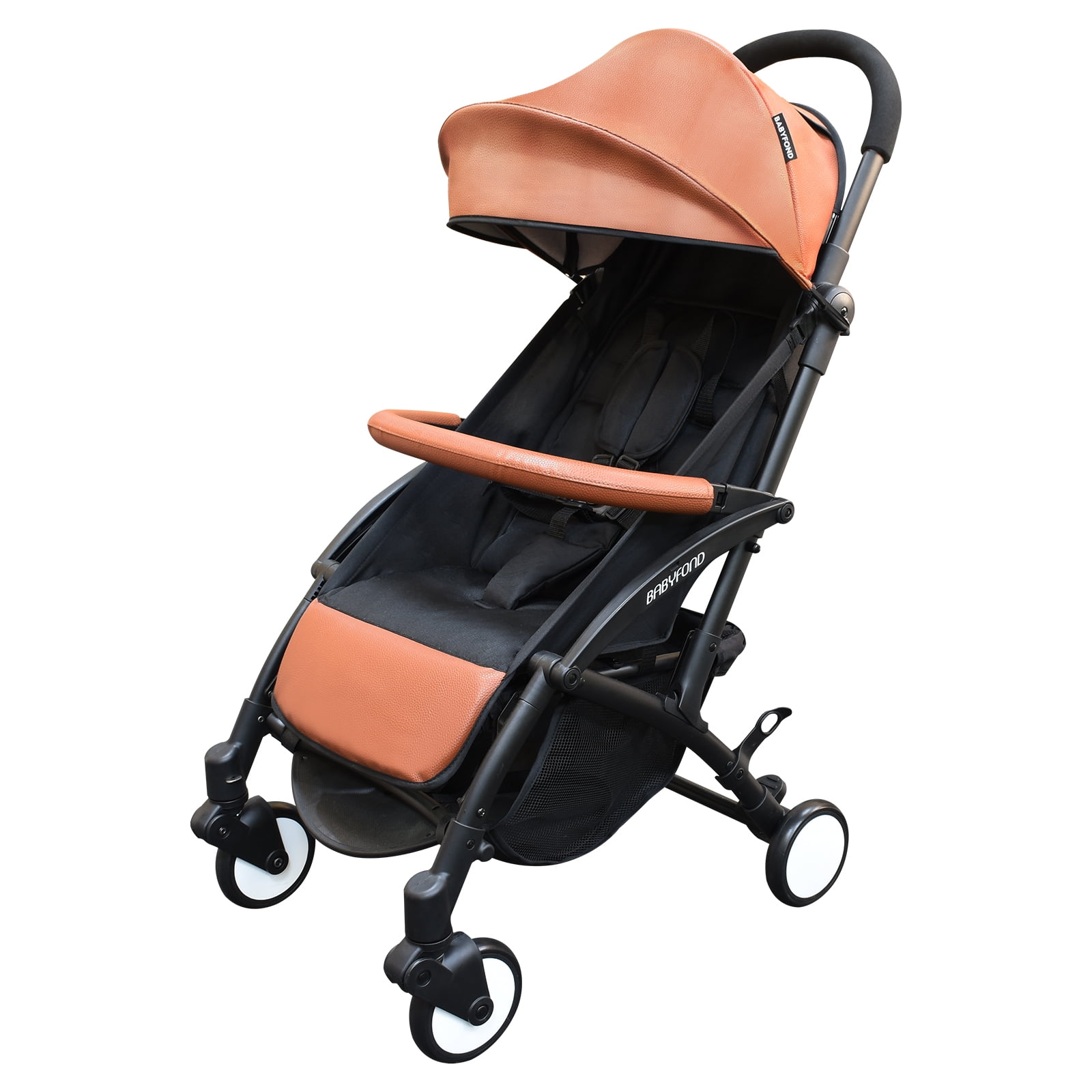 Babyfond Baby Stroller Travel System PU Leather Lightweight