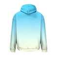 thumbnail image 4 of Men's Long Sleeve Hoodie Casual Drawstring Gradient Color Hooded T-Shirts Spring Outdoor Workkout Running Pullover Tops Heartbeat Pulseline, 4 of 5