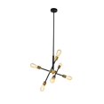 thumbnail image 4 of Indoor Home Decorative Midcentury Modern Axel 6 Lights Black Pendant, 4 of 7