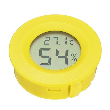 

Mini Digital LCD Thermometer Hygrometer Temperature Monitor Humidity Meter Gauge Yellow