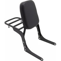 LABLT Black Rear Passenger Backrest Sissy Bar with Luggage Rack Replacement for Honda CA250 CMX250 All Years