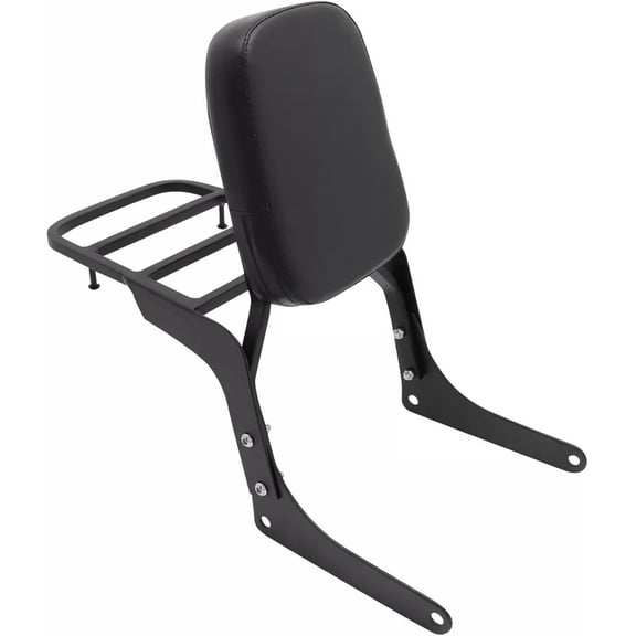 LABLT Black Rear Passenger Backrest Sissy Bar with Luggage Rack Replacement for Honda CA250 CMX250 All Years