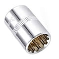 thumbnail image 3 of 12 Point Mirror Short Socket Head 3/8inch Drive for Torx Bit Ratchet Wrench Adapter 13mm, 3 of 9