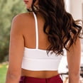 thumbnail image 6 of Yuannlog Women Tanks Cute Sports Crop Tops Halter Criss Cross Sleeveless Ribbed Cut Out Backless Yoga Camis Tank Tops, 6 of 6