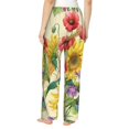thumbnail image 3 of Bingfone Pajamas For Women,Sunflower Cornflower Poppy Pajama Pants With Pockets-X-Large, 3 of 9