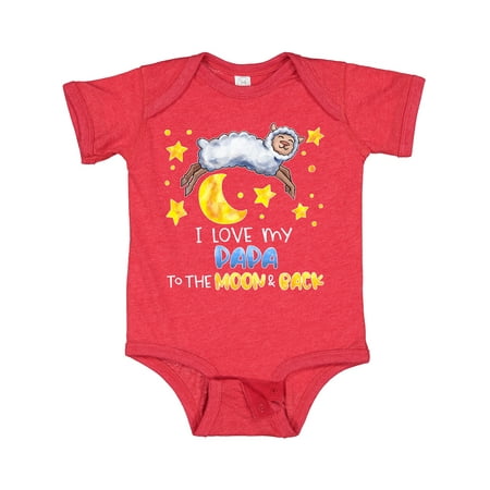

Inktastic I Love My Papa to the Moon and Back Cute Sheep Gift Baby Boy or Baby Girl Bodysuit