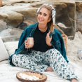 thumbnail image 4 of Lotus and Luna Harem Pants Thai Pants for Women Perfect for Beach & Lounge, Amorgos Harem Pants L/XL, 4 of 7