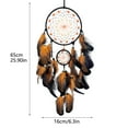 thumbnail image 4 of Dream Catcher with Luminous Beads & Feathers - Handmade Wall Hanging Ornament for Bedroom, Living Room, and Boho Home Decor, Festival Gift for Adults &, 4 of 6