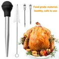 thumbnail image 5 of BBQ Turkey Baster & Seasoning Pump-28ml Oil Drip Tube with Removable Nozzle & Cleaning Brush High Heat (120°C) 29.5cm Length Grill & Kitchen Tool for Meat,Poultry & Fish, 5 of 6