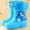 Blue, variant on Lujianch Kids Rain Boots For Boys Ankle Boots With Adjustable Comfortable Outdoor Play Shoes For Toddler And Children Age 2 9 Adjustable Boys Winter Boots With Zipper